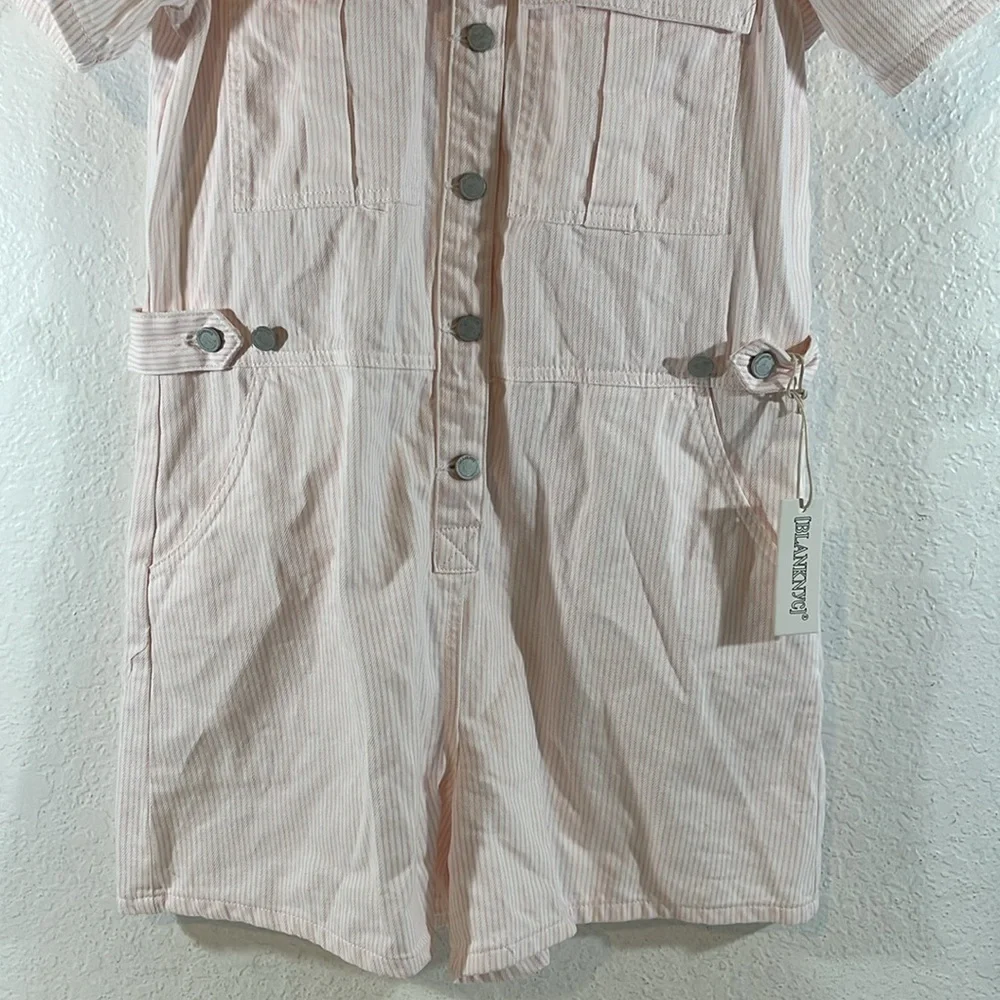 BLANK NYC STRAWBERRY PUNCH ROMPER STRIPES WITH POCKETS SIZE MEDIUM NEW - Picture 5 of 12
